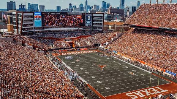 Texas Memorial Stadium on a Longhorn game day